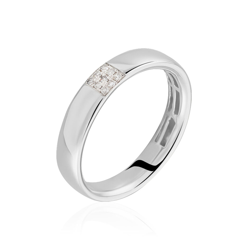 Bague Hajila Or Blanc Diamant
