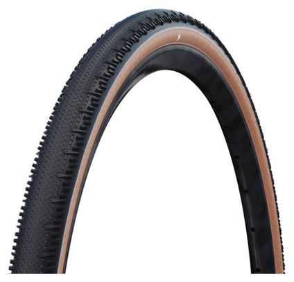Pneu Gravel Schwalbe G-One RS 700 mm Tubeless Ready Souple Addix Race E-25 Flancs Beiges