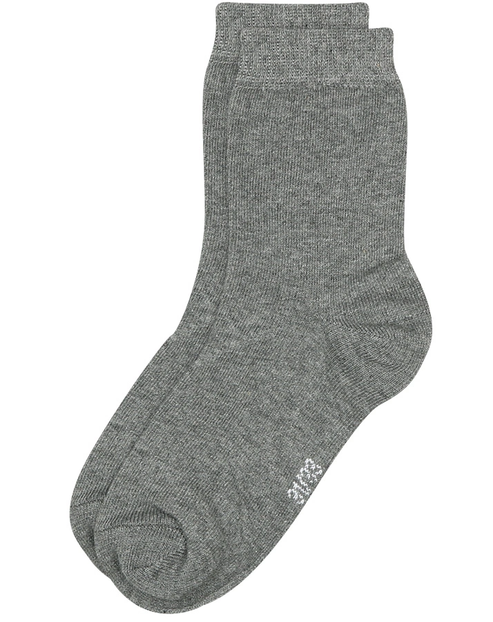 Socken BASIC 2er-Pack in dunkelgrau melange