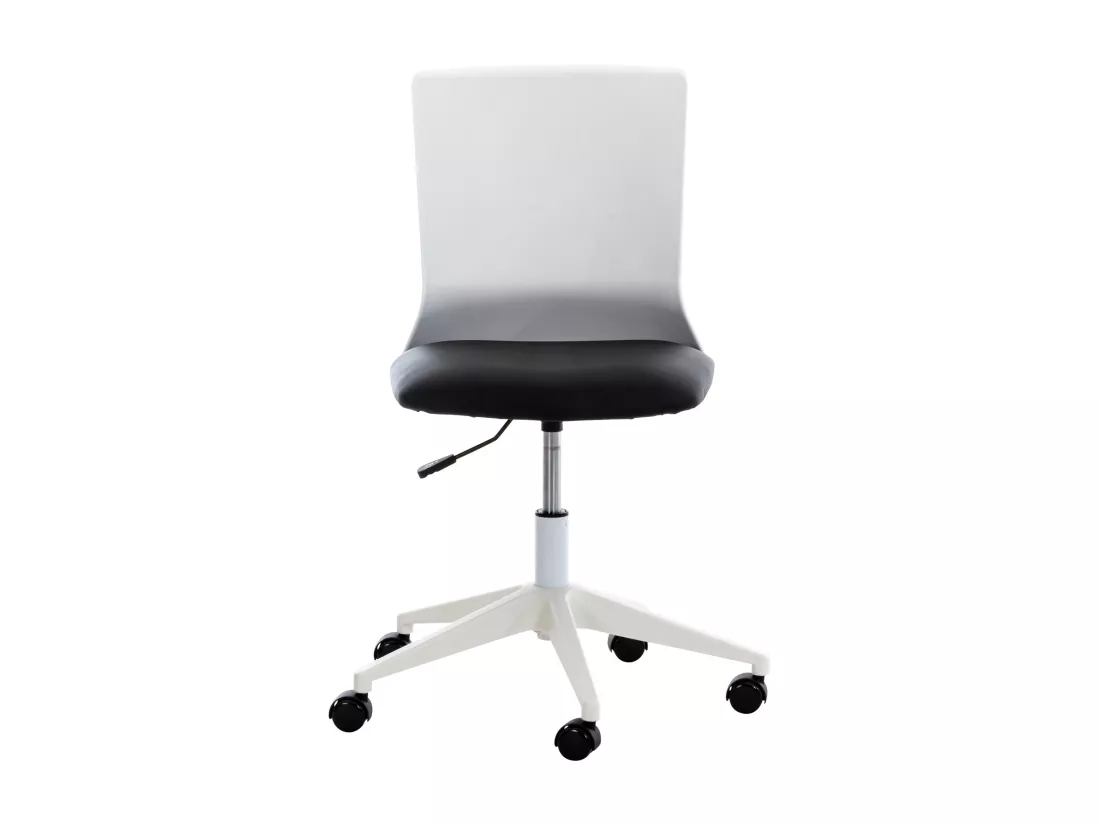 Chaise de bureau - Similicuir & Plastique - Noir - Apolda
