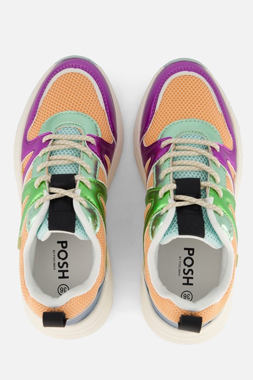 POSH by Poelman Sneakers zilver Synthetisch