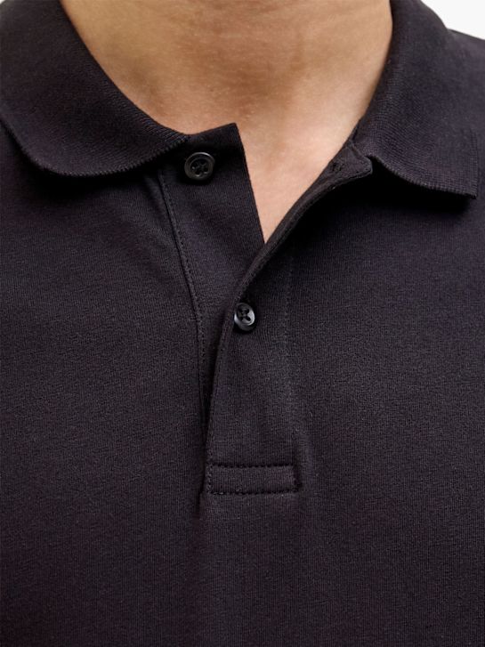 JACK & JONES Polo-Shirt Schwarz