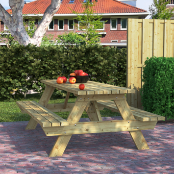 Picknicktafel Sophie vuren hout 220 x 151 x 80 cm