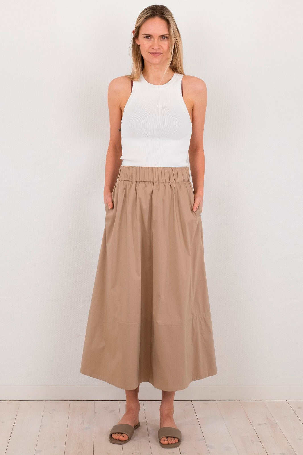Neo Noir Willy Knitted Top off white