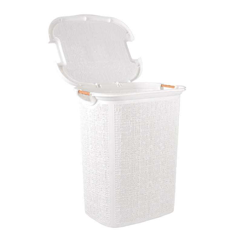 Coffre à linge 'Oskar' blanc