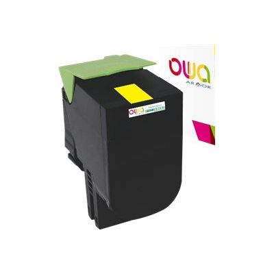Cartouche laser compatible Lexmark 24B6010 - jaune - Owa K18262OW