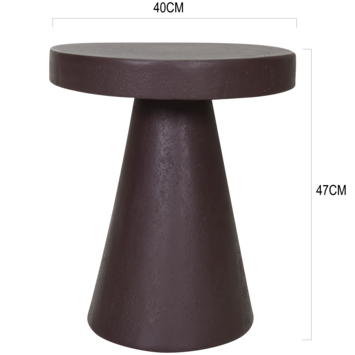 KARWEI bijzettafel Max bruin klei ø 40 cm