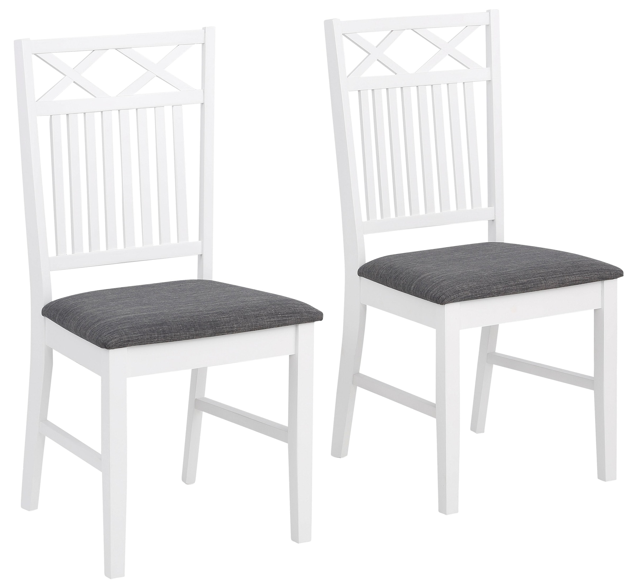 Home affaire Esszimmerstuhl »Fullerton, Holzstuhl« (Set) 2 Stk.mit attraktiven Fräsungen, Sitzhöhe 47 cm, Küchenstuhl