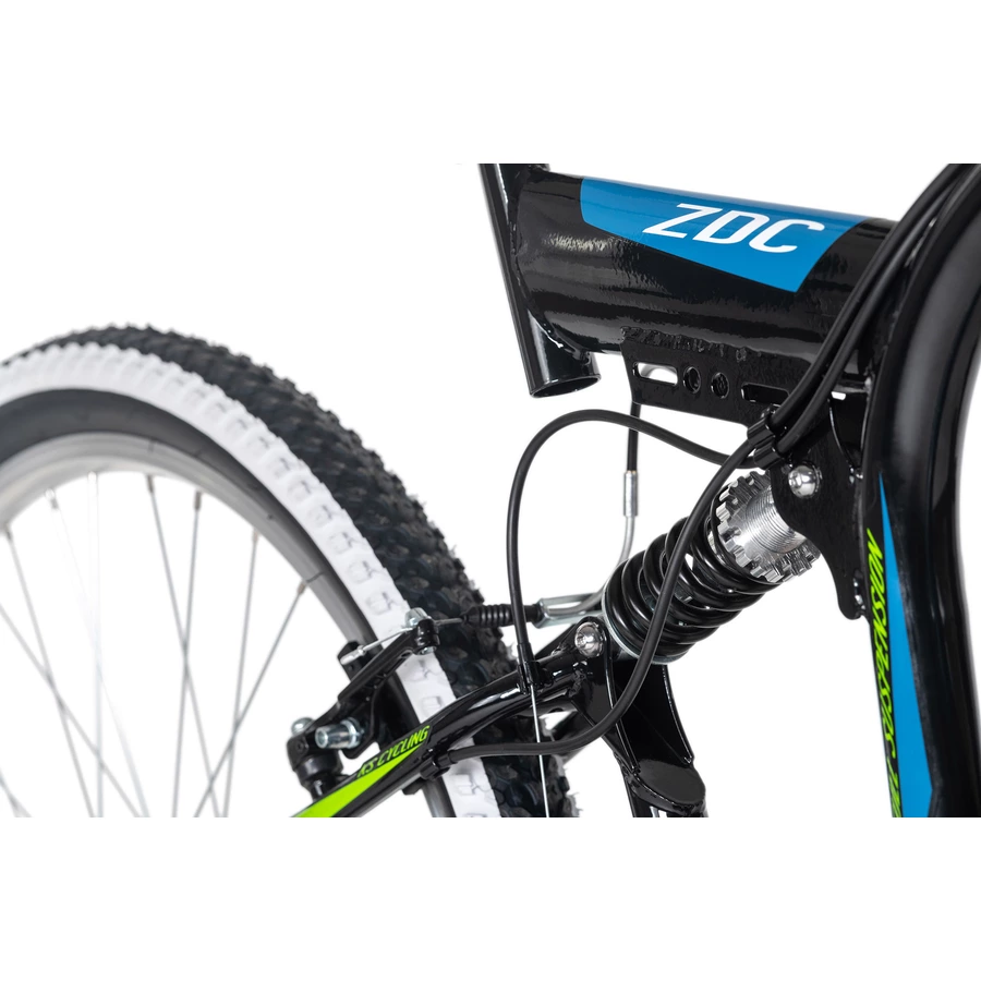 KS Cycling Mountainbike Fully 26 Zoll Zodiac 21 Gänge Schwarz-Grün