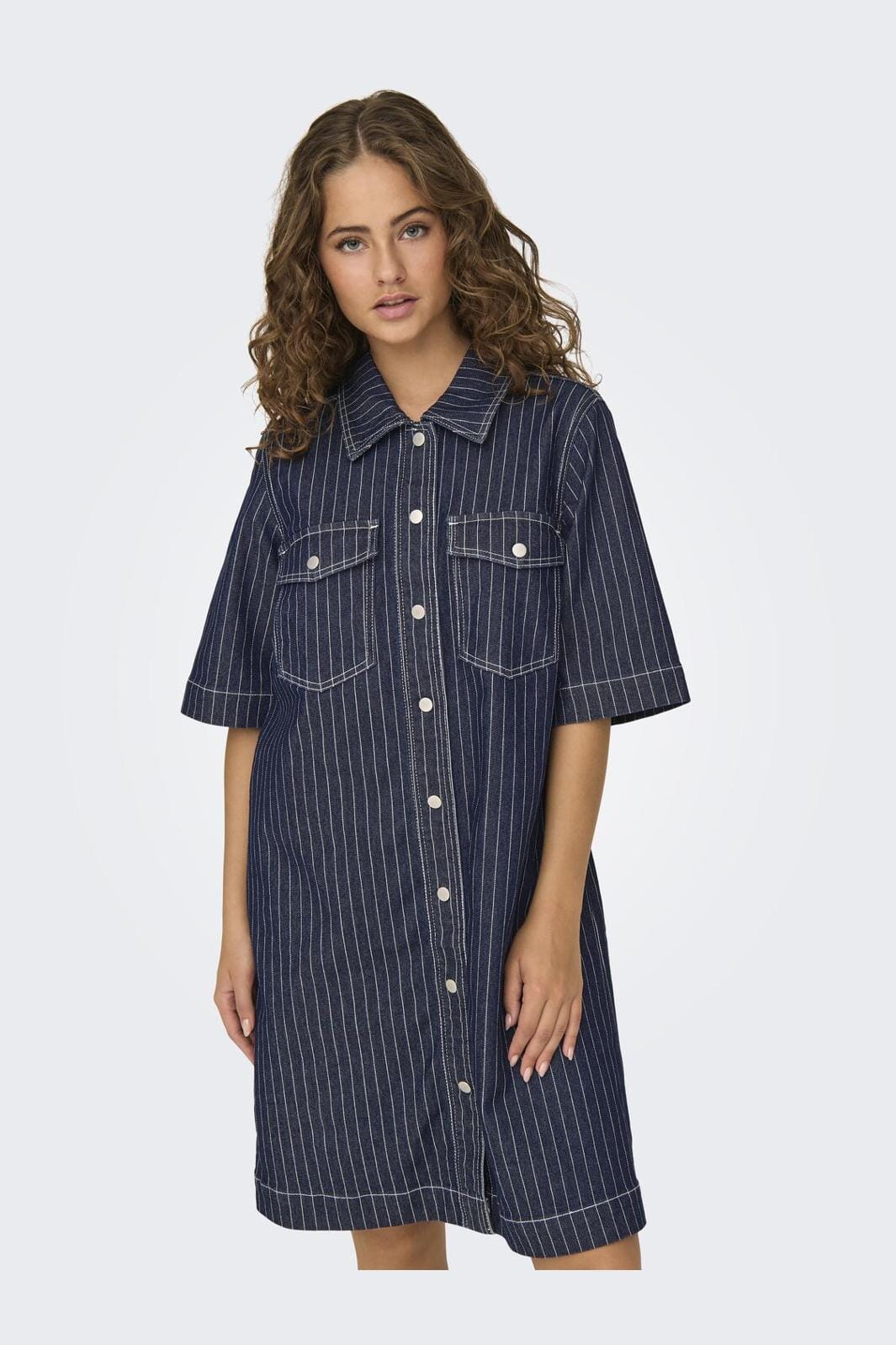Only Onlbelle S/S Stripe Dress Gua