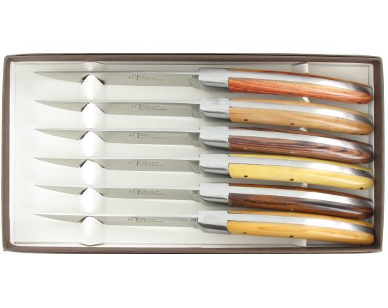 Le Thiers ® Table - 1 mitre - 6 Bois - coffret de 6 pièces Couteau Table Le Thiers ® par Chazeau Honoré