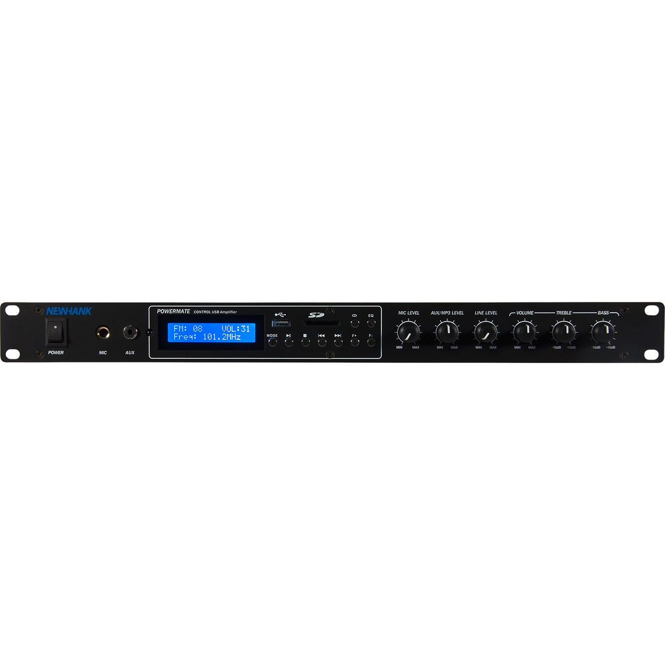 NewHank Powermate mediaspeler met geïntegreerde versterker 2x 100 W