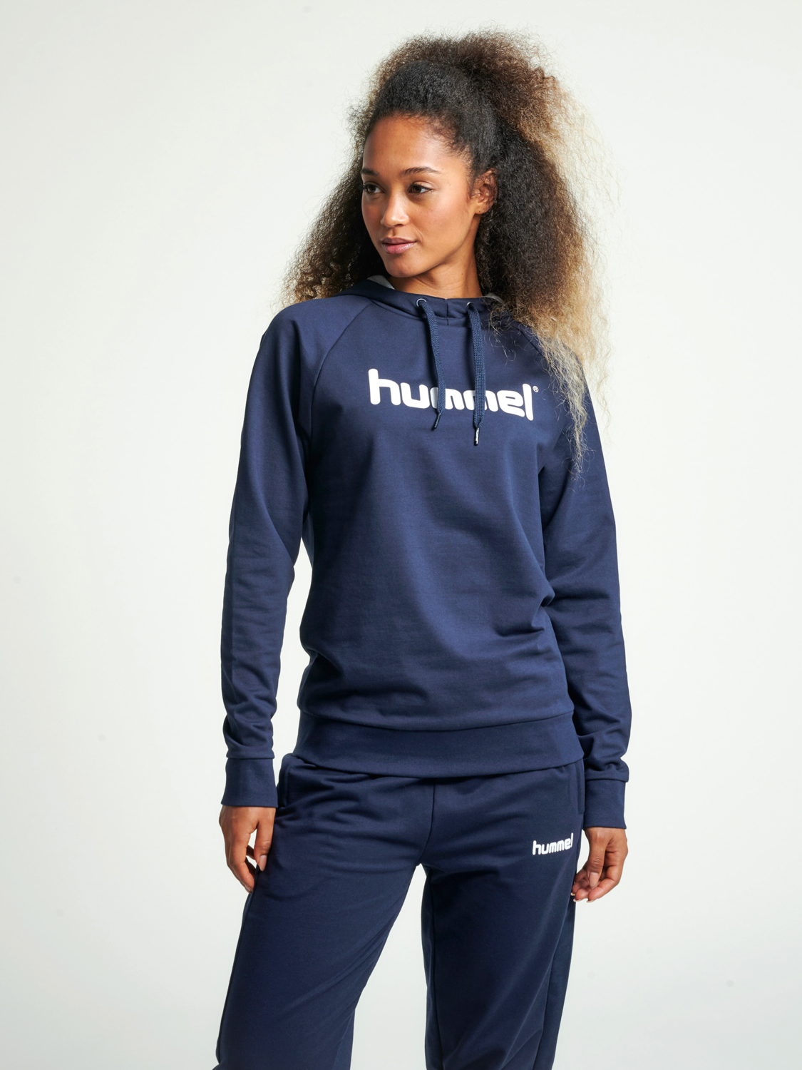 HUMMEL GO COTTON LOGO HOODIE WOMAN