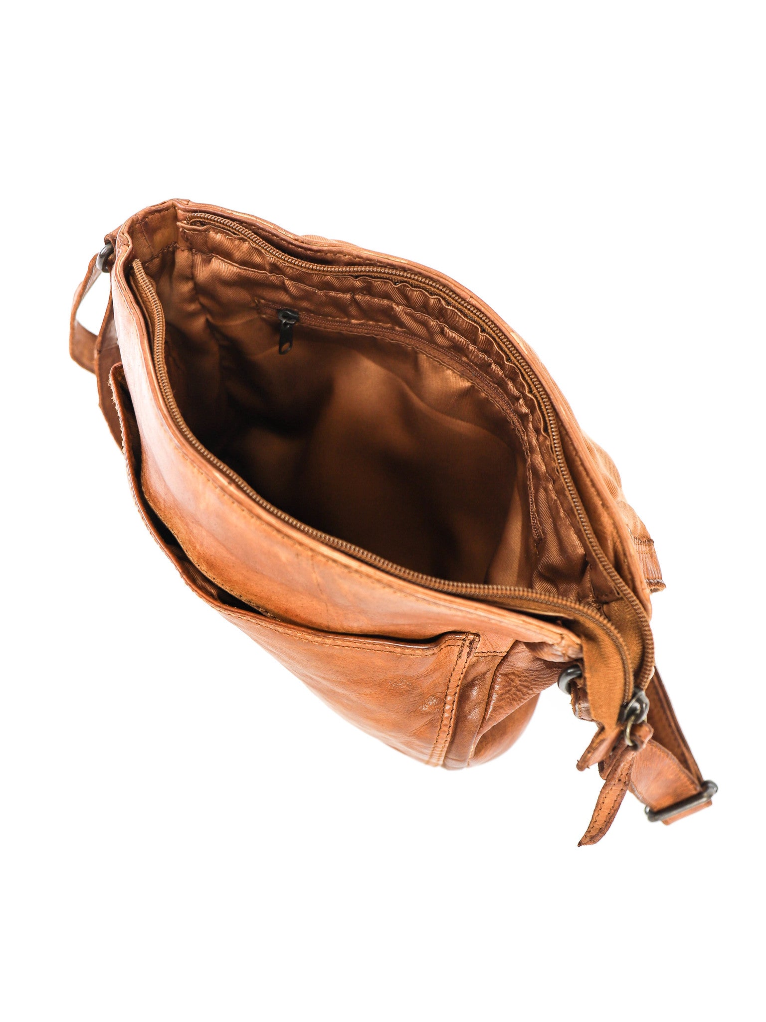 Schoudertasje 'Mattea' cognac Cognac