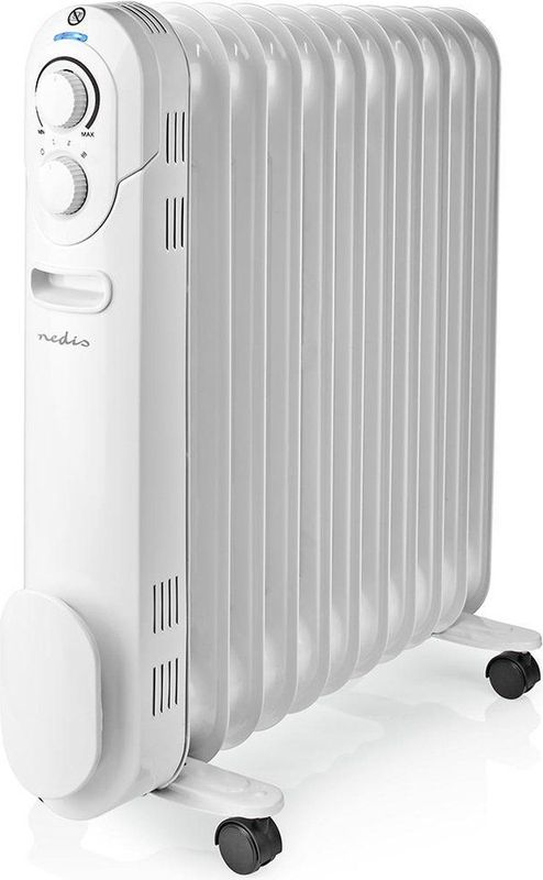Nedis - Olieradiator - Oliegevulde Radiator - 2500 Watt - Voor Ruimtes tot 30 m²