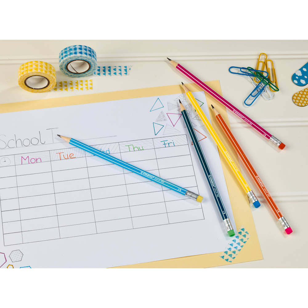 STABILO potlood met gumtip - 6 stuks