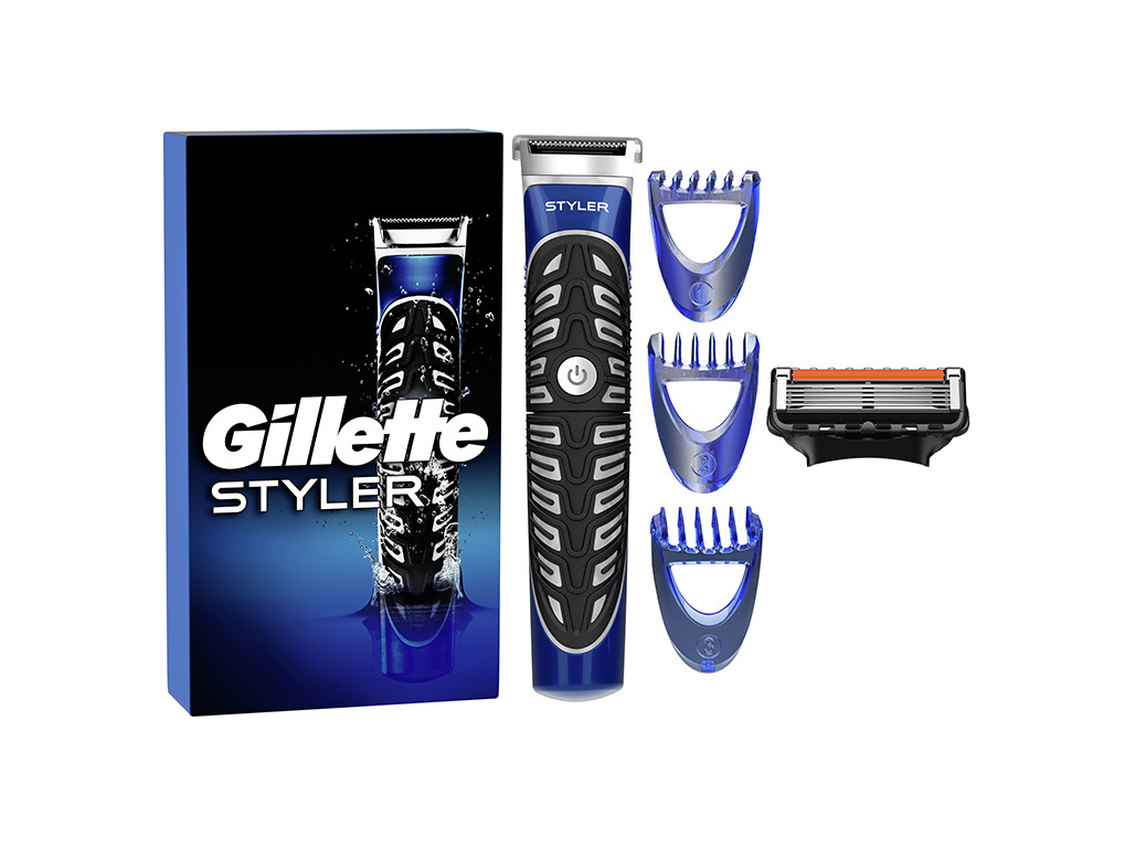 APARADOR DE BARBA 4 EM1 COM 3 PENTES STYLER GILLETTE