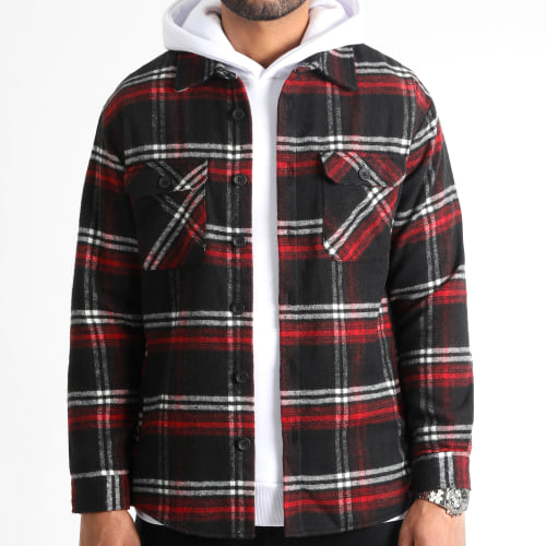 Surchemise A Carreaux 2488 Noir Rouge