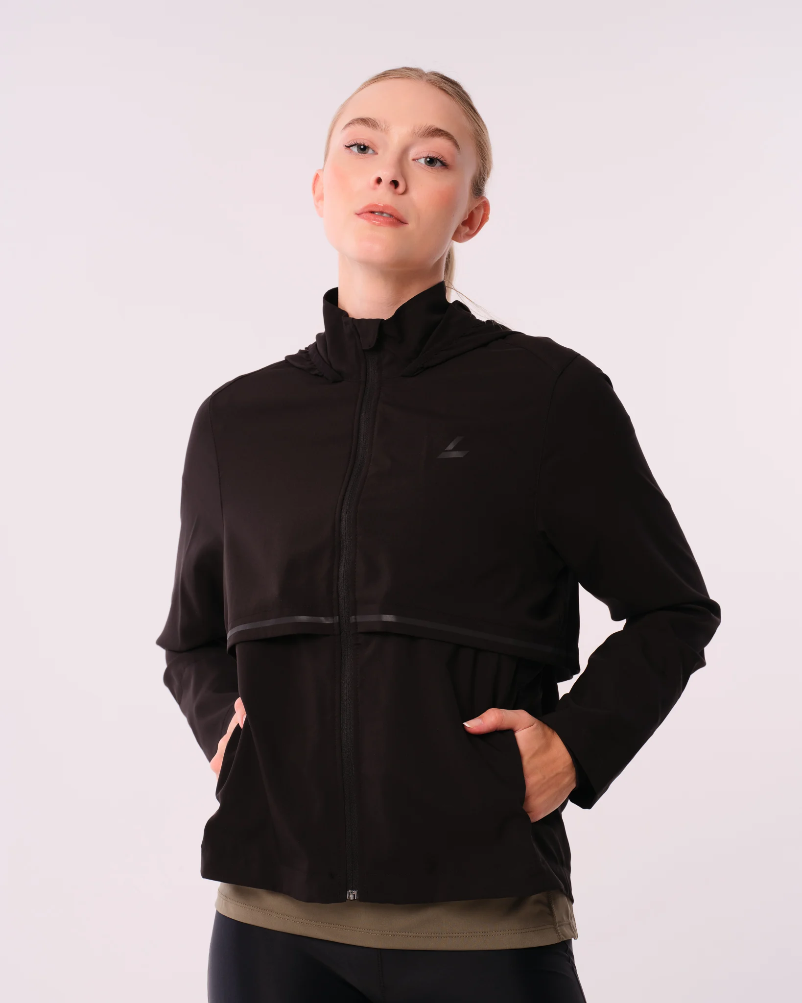 LEVITY Fast Track Running Jacket Black Reflective