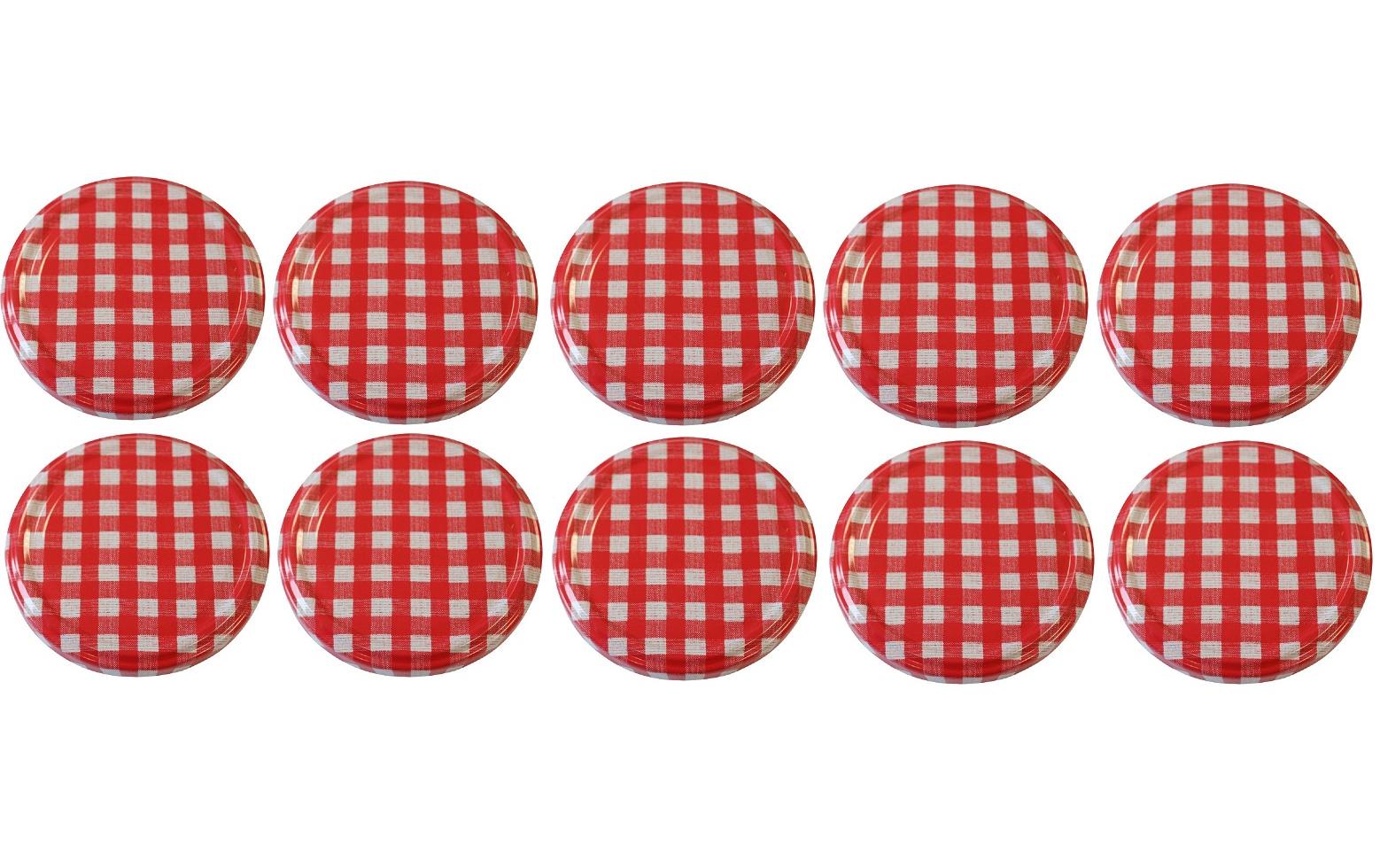 Deckel Karo Ø 8.2 cm, 10 StückSchraubdeckel Set