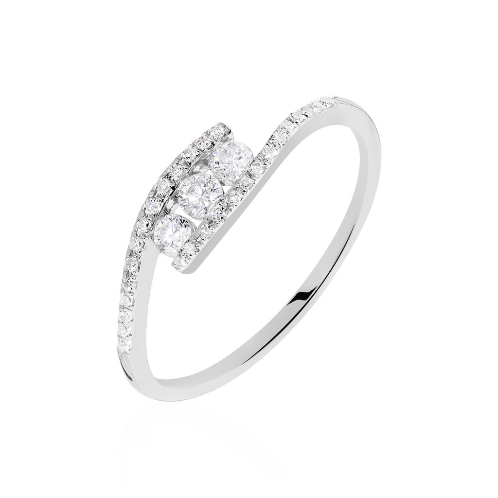 Bague Eternite Or Blanc Diamant