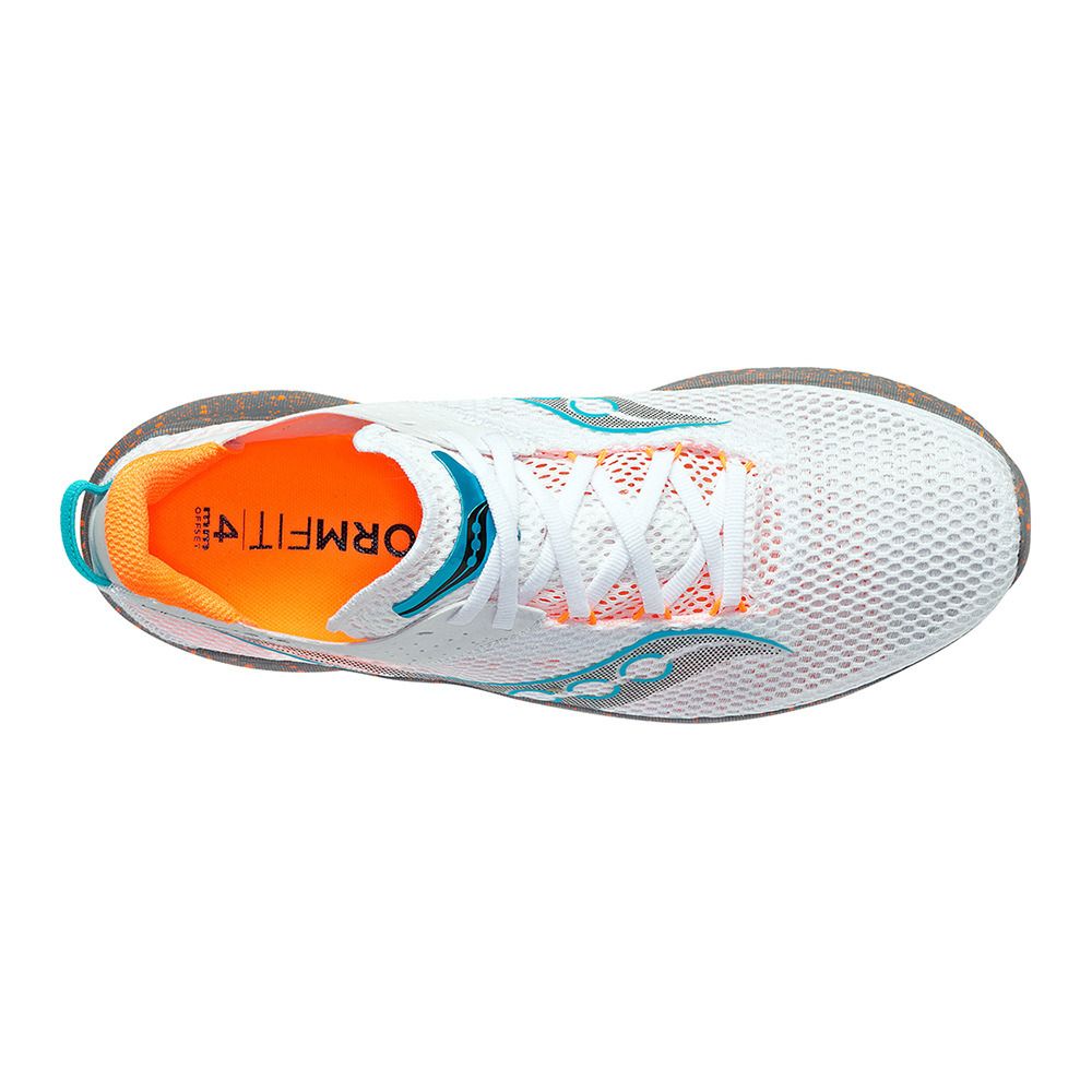 Saucony KINVARA 14 - Chaussures running Homme white/gravel