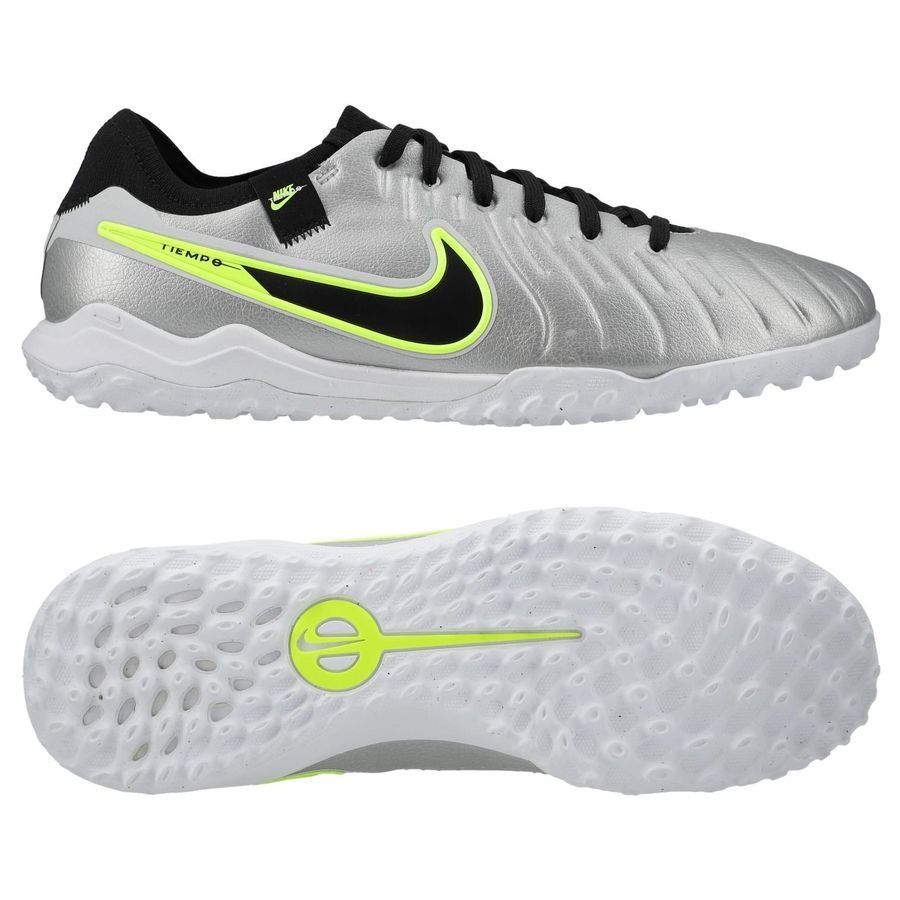 Nike Tiempo Legend 10 Pro TF Mad Voltage - Argenté/Noir/Jaune Fluo