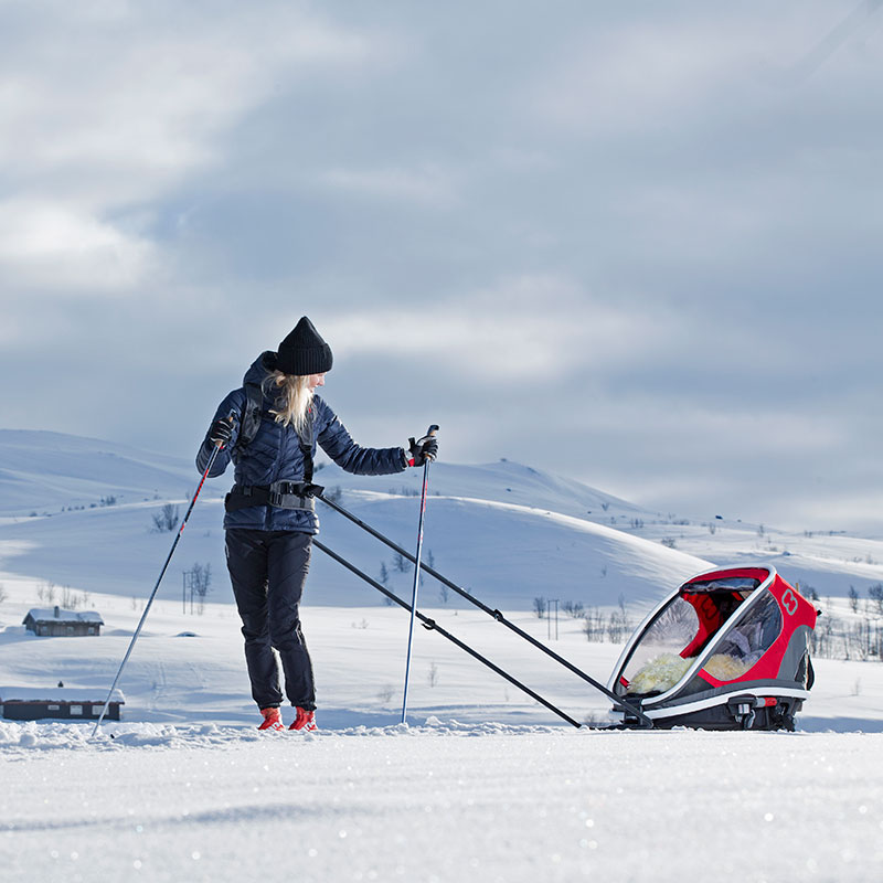 Hamax Skisett Outback<br>Gjør sykkelvognen om til pulk