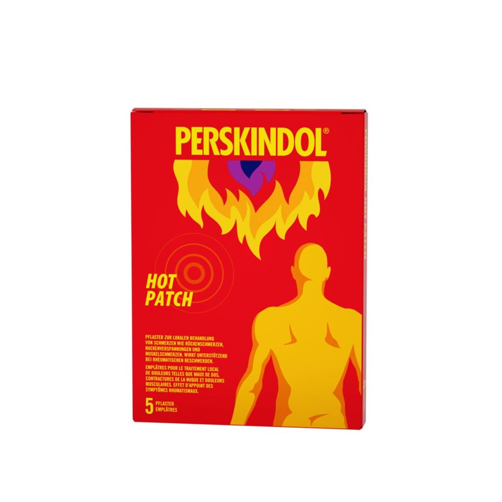 PERSKINDOL Hot Patch<br>5 Stück, Beutel, Wirkstoffhaltiges Pflaster