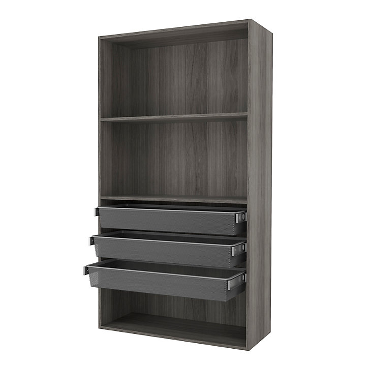 Caisson blanc GoodHome Atomia H. 225 x L. 100 x P. 45 cm
