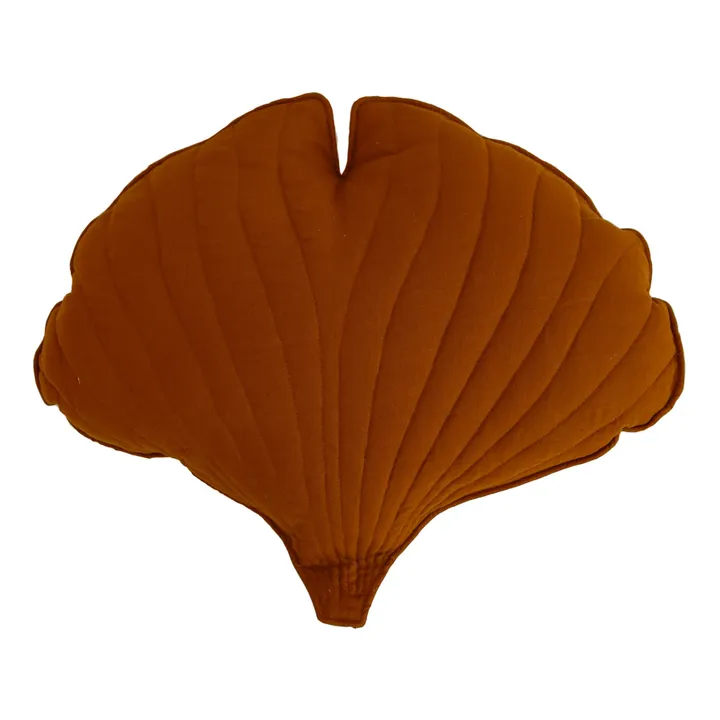 Moi Mili Coussin Ginkgo en lin | Caramel