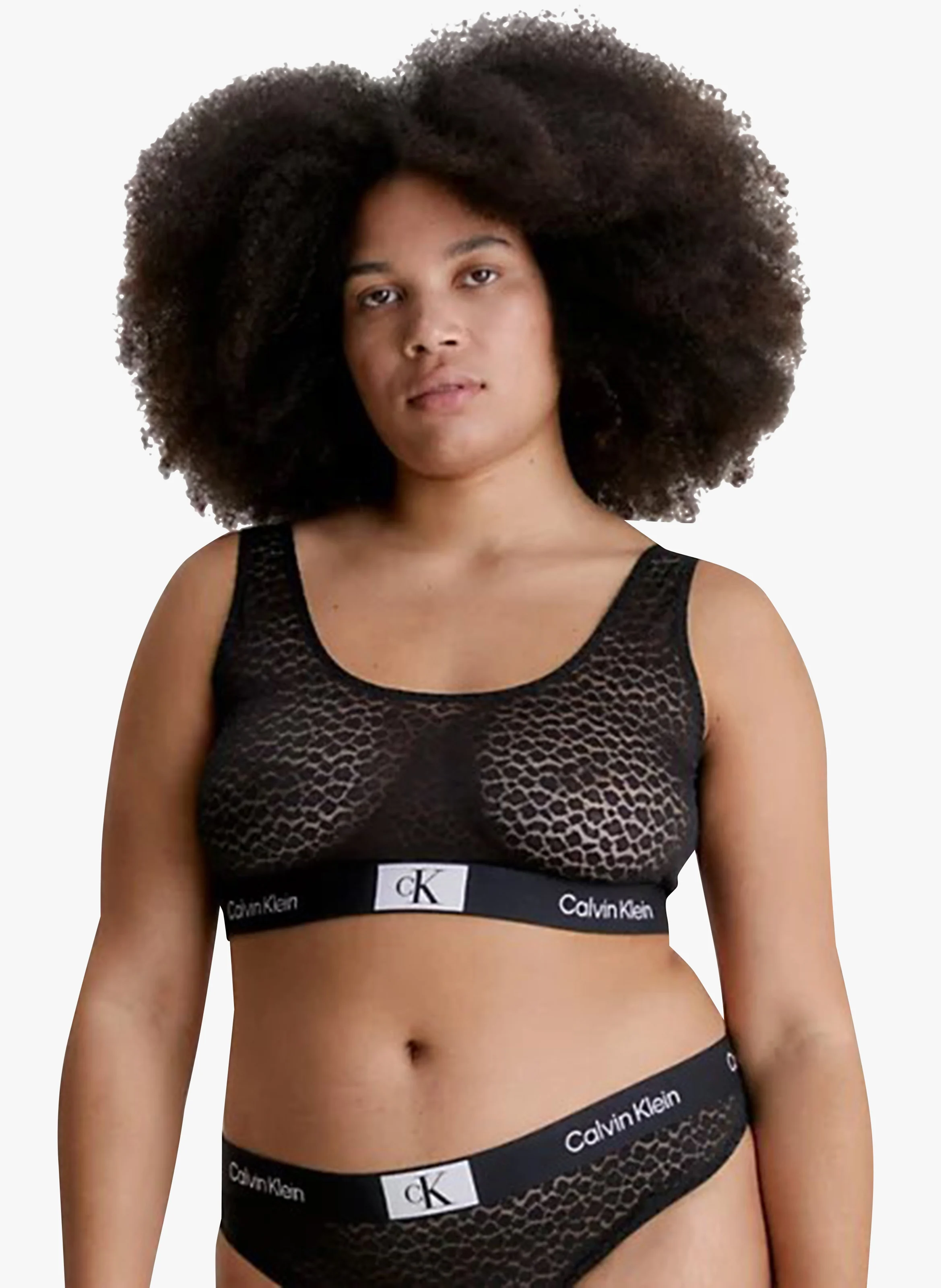 Brassière semi-transparente | Noir