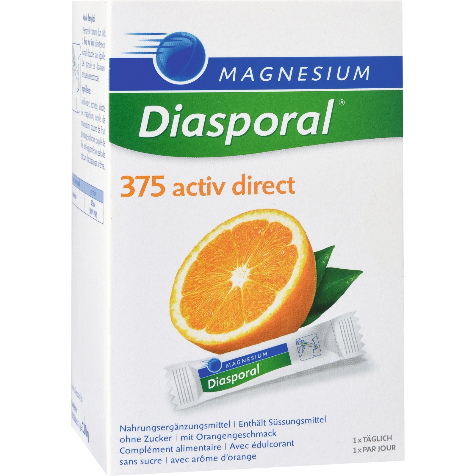 Magnesium-Diasporal 375 activ 60 Sticks