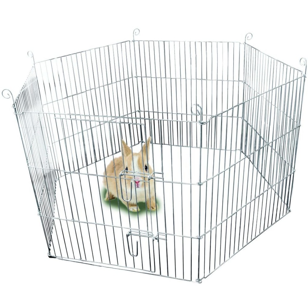 Cage d'extérieur pour lapins hexagonale 60x60 cm