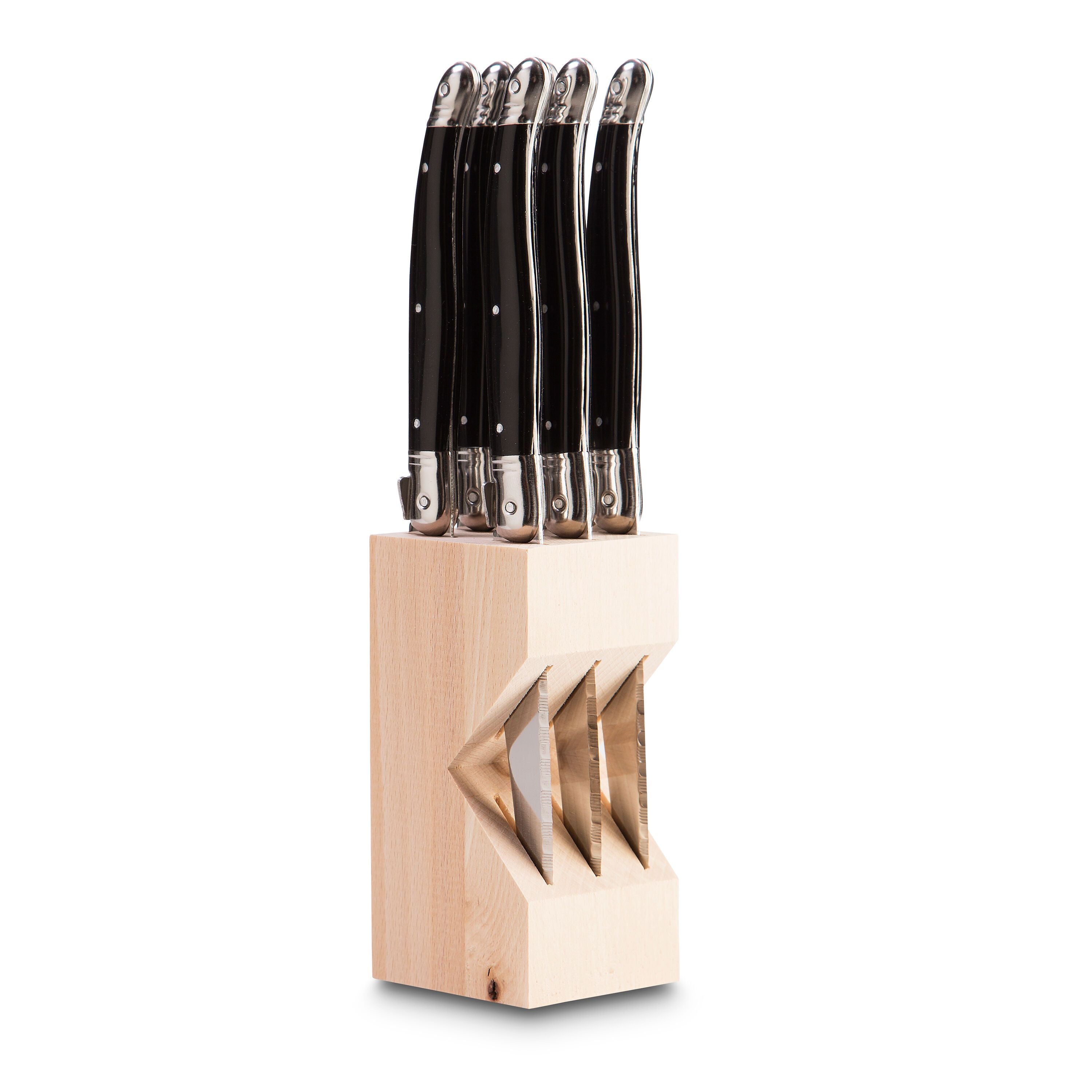 LAGUIOLE Steakmesser-Set - Schwarz