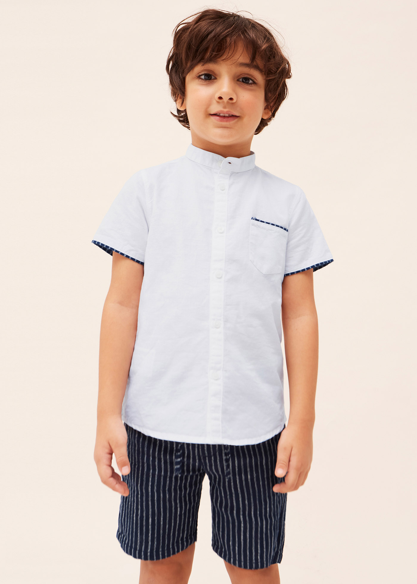 Conjunto de linho de duas peças para meninos