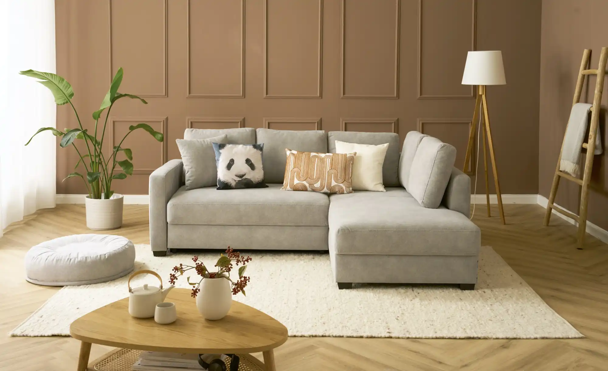 bobb Ecksofa  mit pflegeleichtem Bezugsstoff  Lisa de Luxe
