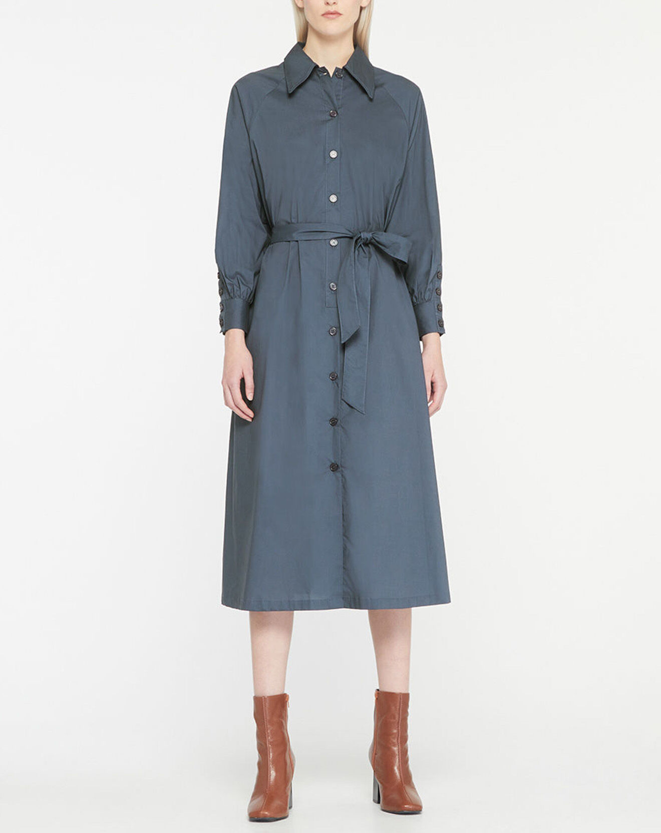 Jodhpur Robe-Chemise  Pom gris foncé