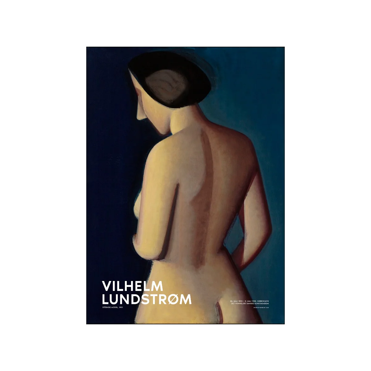Poster & Frame  Vilhelm Hammershoi plakat - Steende model