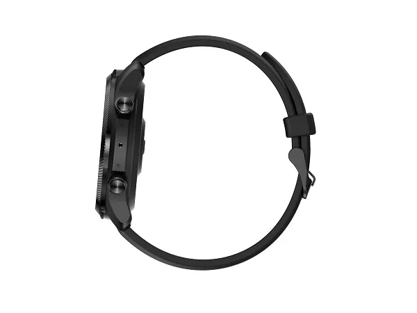 Mobvoi TicWatch Pro 3 Ultra - 47 mm - skyggesort - smart ur med bånd - fluororubber - display 1.4