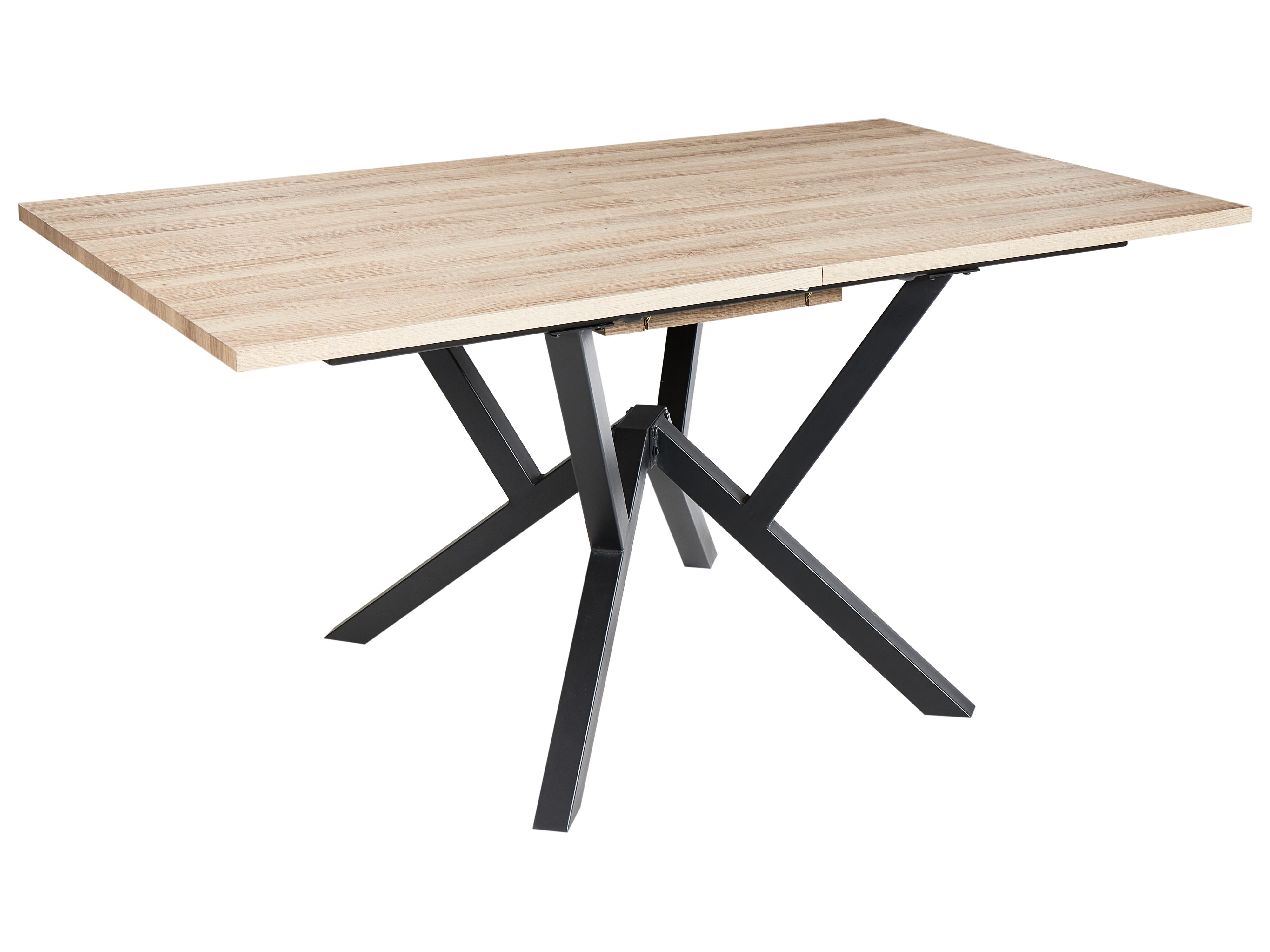 Eettafel uitschuifbaar ANSELL Lichtbruin 90 cm 160/200 cm