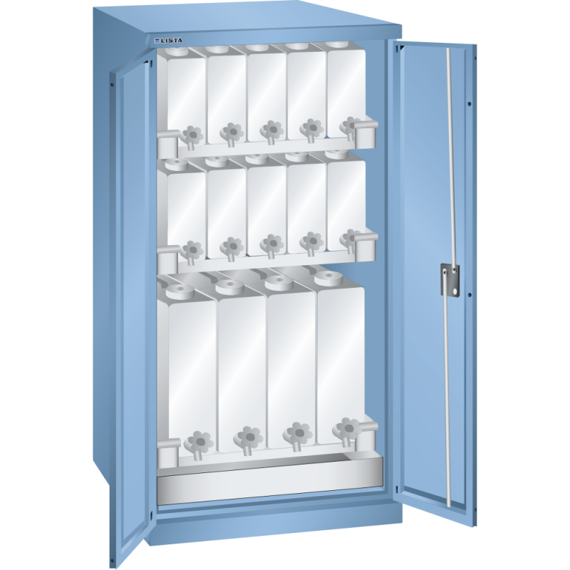 Armoire à 2 portes battantes pleines pour liquides H 145 x L 71,7 x P 75,3 cm Key Lock