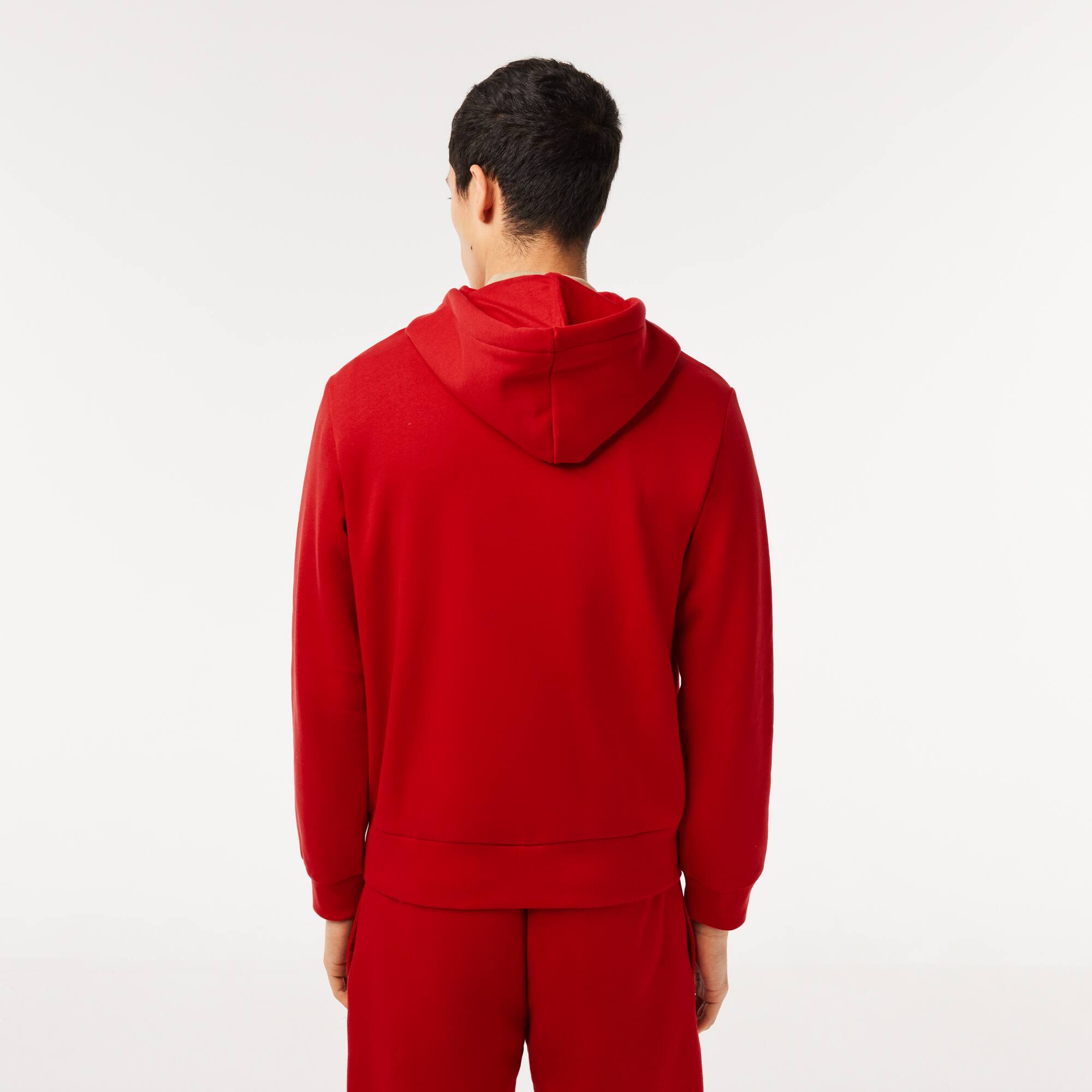 HERREN LACOSTE SWEAT-JACKE MIT KÄNGURUTASCHE AUS FLEECE Sweatshirts - Rot - Lacoste - Herren