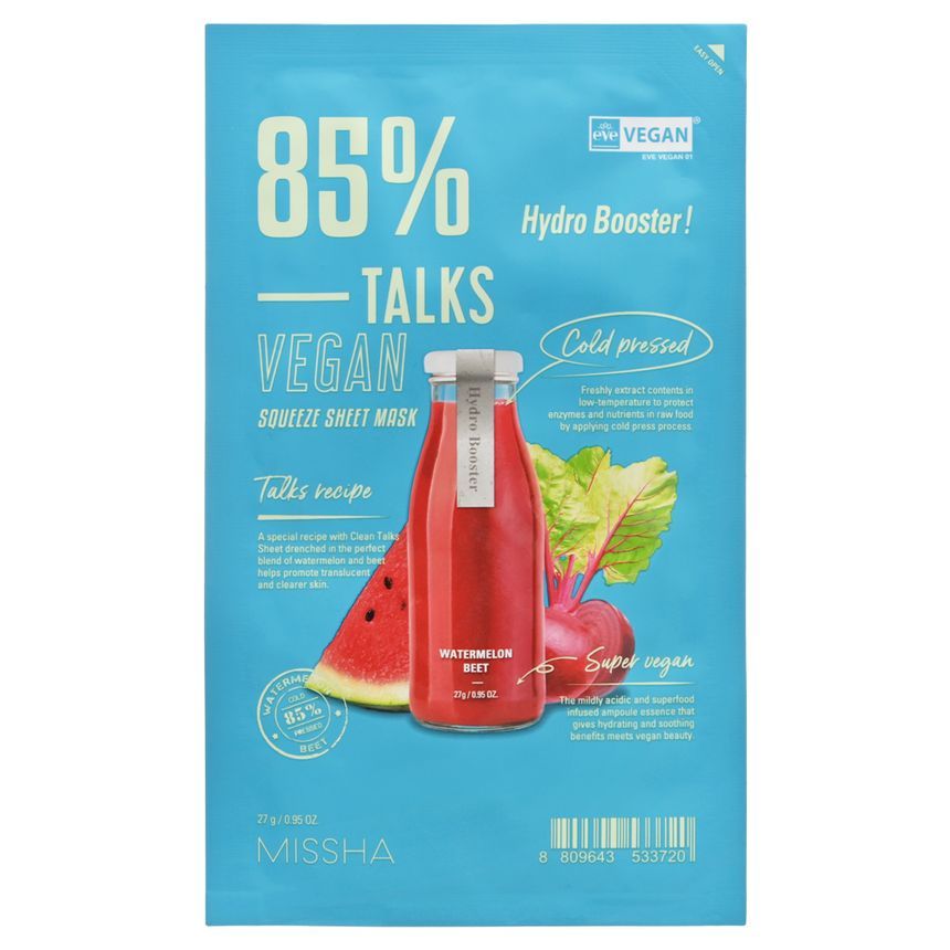 MISSHA - Talks Vegan Squeeze Sheet Mask - 7 soorten