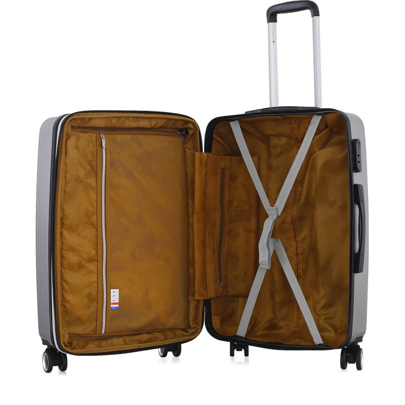 Valise rigide 379 Extensible 66 cm Argent