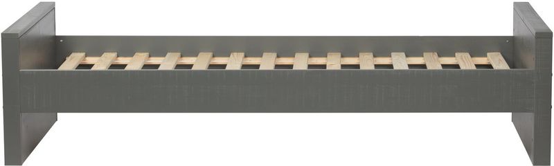 WOOOD - Morris - 1-Persoons Bed - Leem - Massief Grenen - Exclusief Lattenbodem