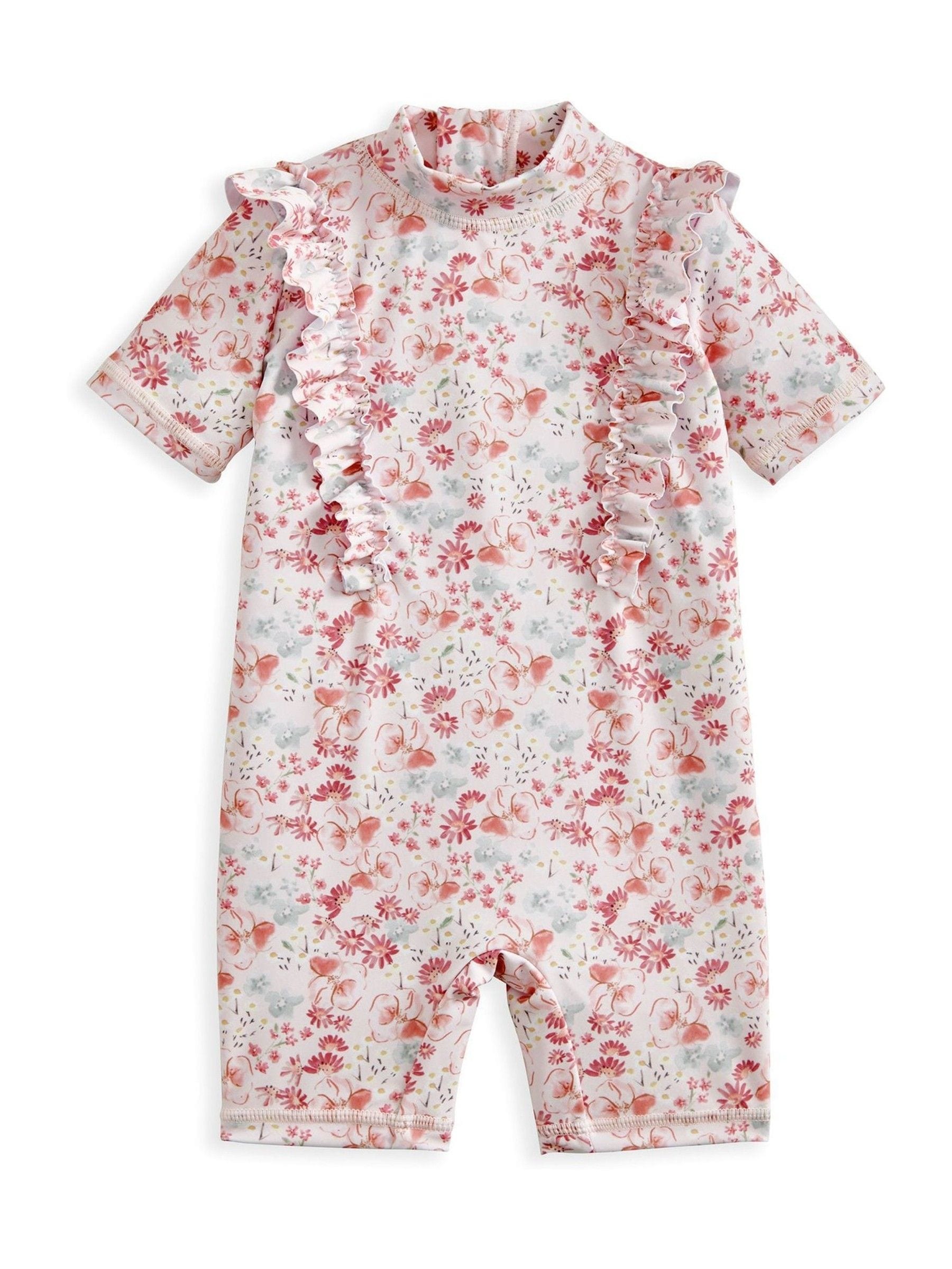 Mamas & Papas surfpak met korte mouwen en bloemenprint