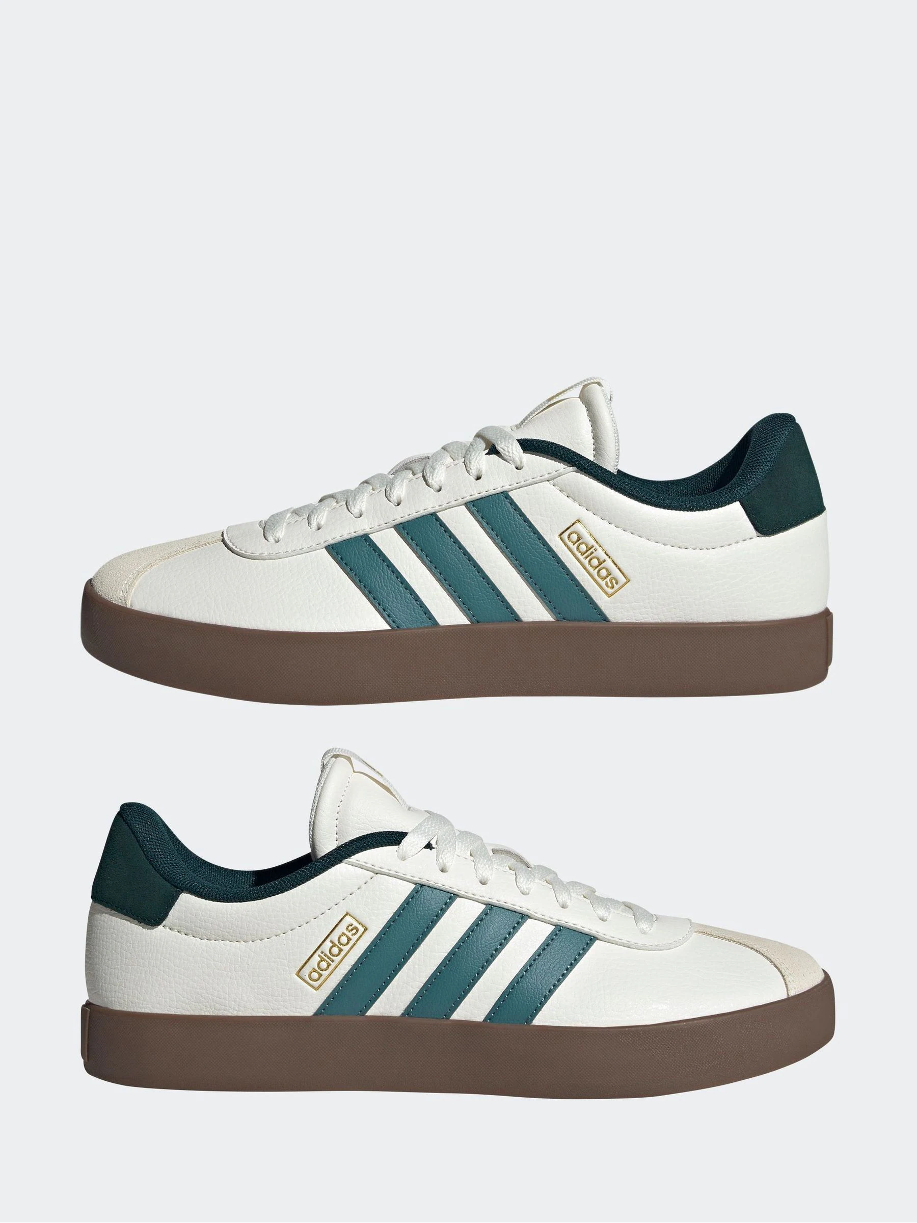 Wit/groen - adidas VL Court sneakers