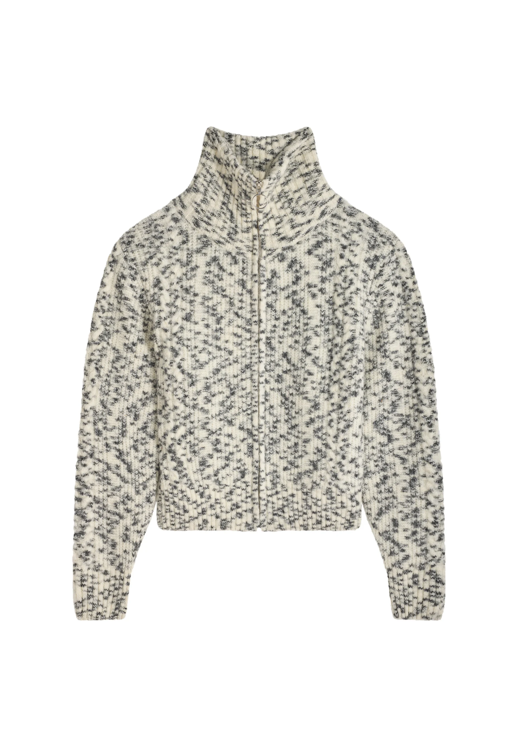 VALENTINEAH24 - Veste zippée en laine mohair | Blanc