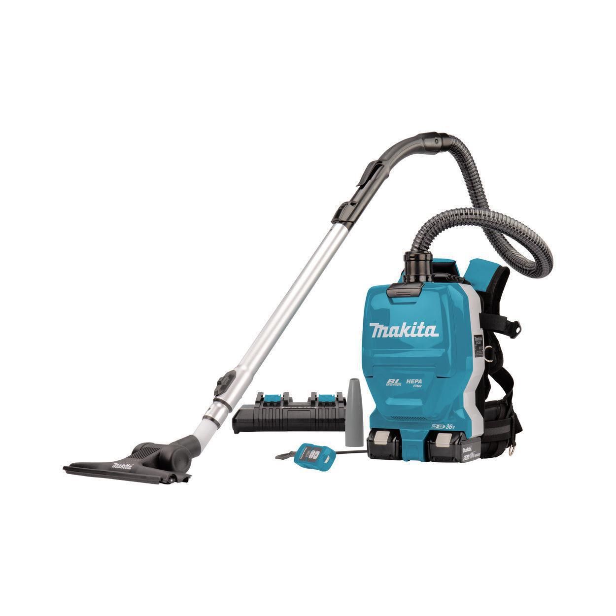 Makita DVC261TX22 Accu Rugstofzuiger voor Schoonmaak 2x18V 5.0Ah